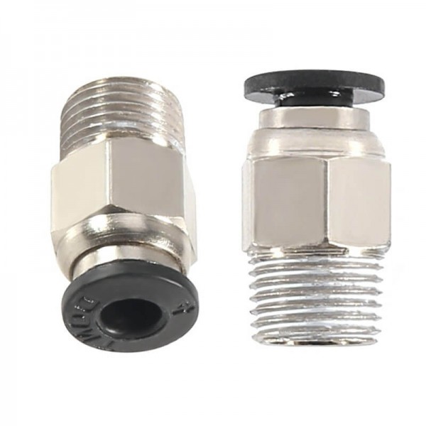 Фітинг PC4-01 для кріплення PTFE трубки 4мм (наскрізний)