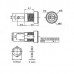 Роз'єм живлення, гніздо DC-022B 5.5/2.1mm (монтаж на корпус)